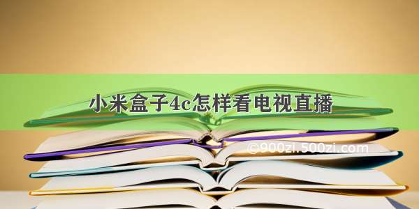 小米盒子4c怎样看电视直播