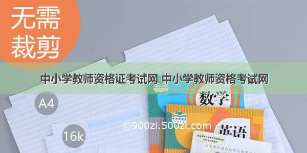 中小学教师资格证考试网 中小学教师资格考试网