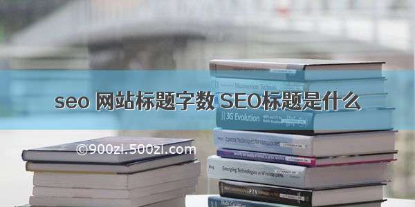 seo 网站标题字数 SEO标题是什么