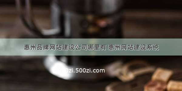 惠州品牌网站建设公司哪里有 惠州网站建设系统