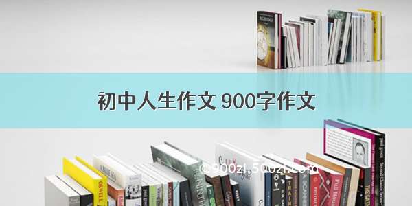 初中人生作文 900字作文