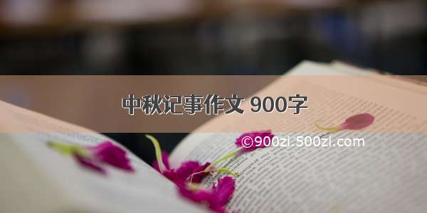 中秋记事作文 900字