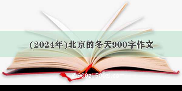 (2024年)北京的冬天900字作文