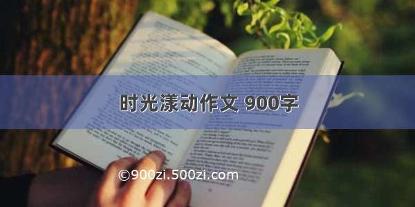 时光漾动作文 900字