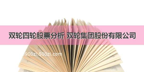 双轮四轮股票分析 双轮集团股份有限公司