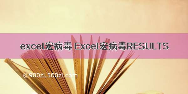 excel宏病毒 Excel宏病毒RESULTS