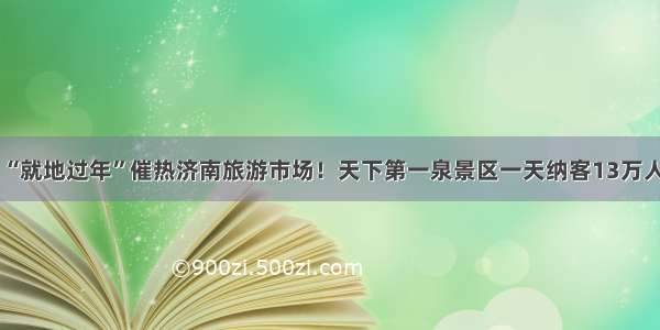 “就地过年”催热济南旅游市场！天下第一泉景区一天纳客13万人