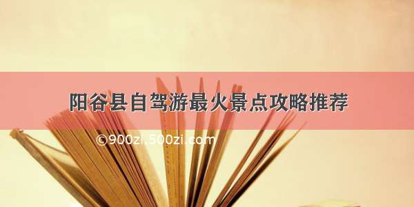 阳谷县自驾游最火景点攻略推荐