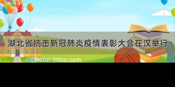 湖北省抗击新冠肺炎疫情表彰大会在汉举行