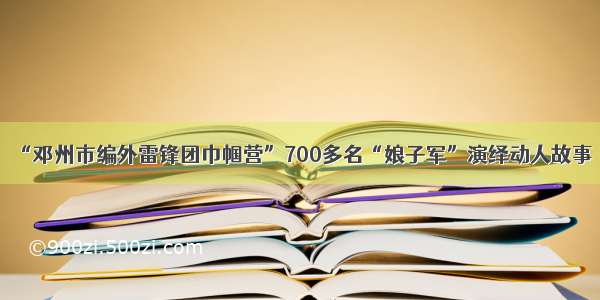 “邓州市编外雷锋团巾帼营”700多名“娘子军”演绎动人故事