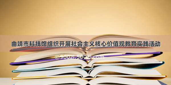 曲靖市科技馆组织开展社会主义核心价值观教育实践活动