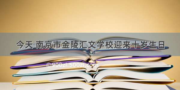 今天 南京市金陵汇文学校迎来十岁生日