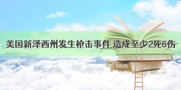 美国新泽西州发生枪击事件 造成至少2死6伤