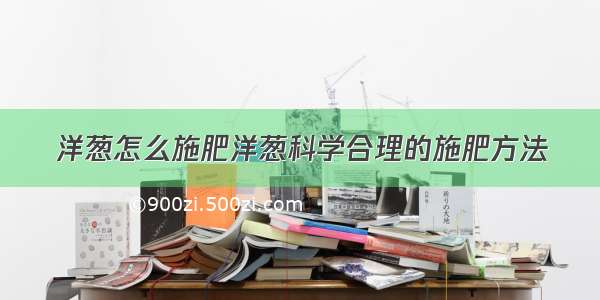 洋葱怎么施肥洋葱科学合理的施肥方法