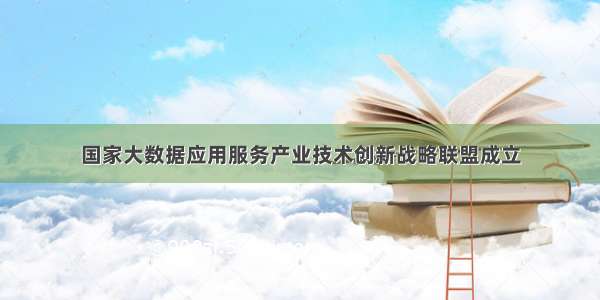 国家大数据应用服务产业技术创新战略联盟成立