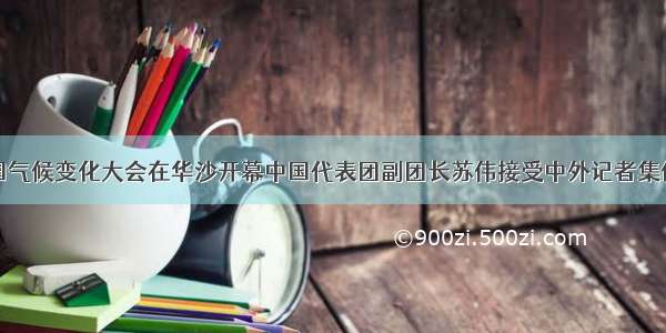 联合国气候变化大会在华沙开幕中国代表团副团长苏伟接受中外记者集体采访