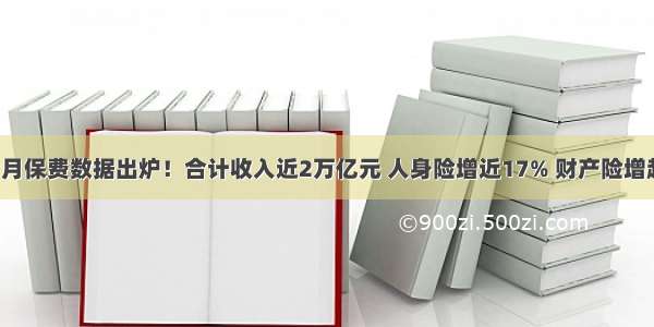 前四月保费数据出炉！合计收入近2万亿元 人身险增近17% 财产险增超7%