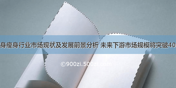 中国健身瘦身行业市场现状及发展前景分析 未来下游市场规模将突破4000亿元