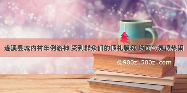 遂溪县城内村年例游神 受到群众们的顶礼膜拜 场面气氛很热闹