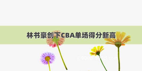 林书豪创下CBA单场得分新高