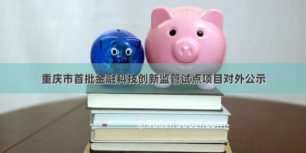 重庆市首批金融科技创新监管试点项目对外公示