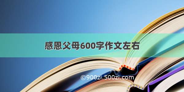 感恩父母600字作文左右