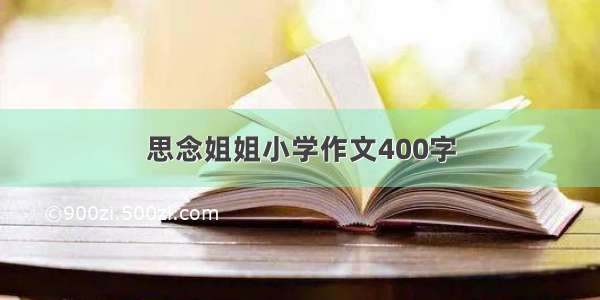 思念姐姐小学作文400字