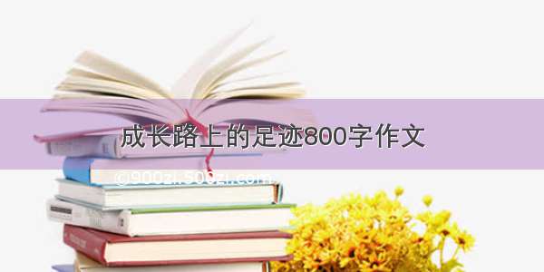 成长路上的足迹800字作文