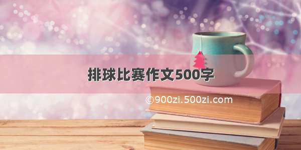 排球比赛作文500字