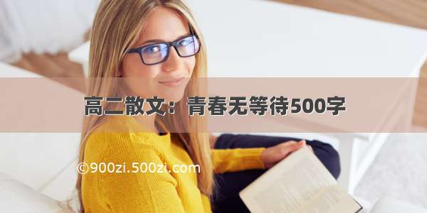 高二散文：青春无等待500字