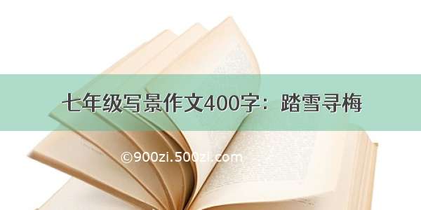 七年级写景作文400字：踏雪寻梅