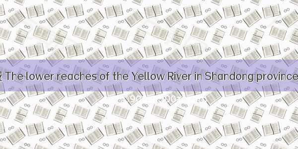 山东省黄河下游流域 The lower reaches of the Yellow River in Shandong province英语短句 例句大全