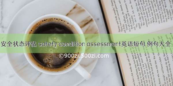 安全状态评估 safety condition assessment英语短句 例句大全