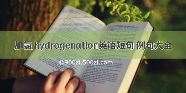 加氢 hydrogenation英语短句 例句大全