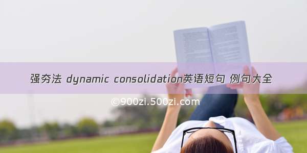 强夯法 dynamic consolidation英语短句 例句大全