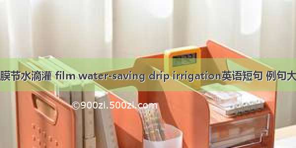 地膜节水滴灌 film water-saving drip irrigation英语短句 例句大全