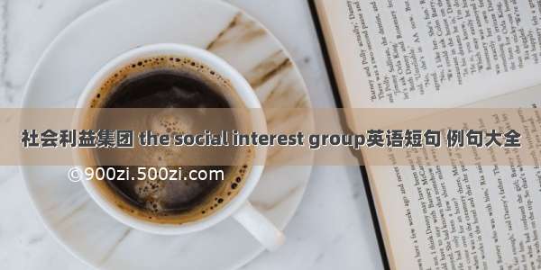 社会利益集团 the social interest group英语短句 例句大全
