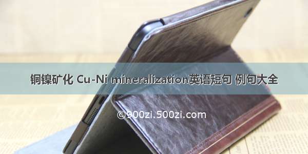 铜镍矿化 Cu-Ni mineralization英语短句 例句大全