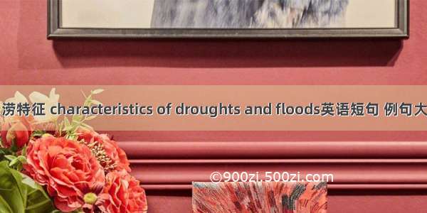 旱涝特征 characteristics of droughts and floods英语短句 例句大全