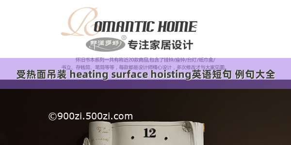 受热面吊装 heating surface hoisting英语短句 例句大全