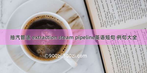 抽汽管道 extraction steam pipeline英语短句 例句大全