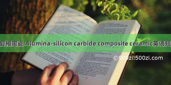 Al2O3-SiC复相陶瓷 Alumina-silicon carbide composite ceramic英语短句 例句大全