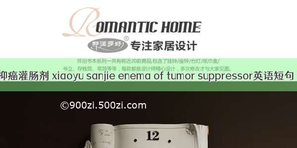 消瘀散结抑癌灌肠剂 xiaoyu sanjie enema of tumor suppressor英语短句 例句大全
