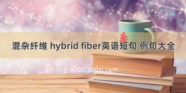 混杂纤维 hybrid fiber英语短句 例句大全