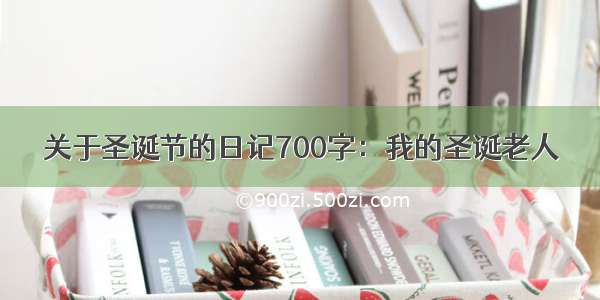 关于圣诞节的日记700字：我的圣诞老人