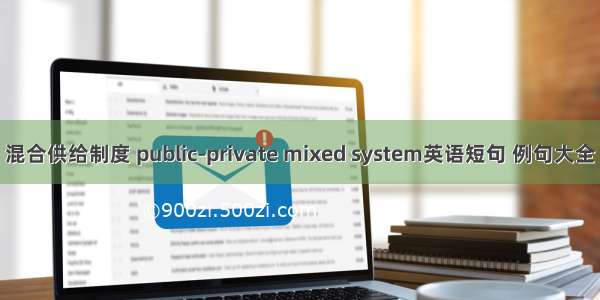 混合供给制度 public-private mixed system英语短句 例句大全