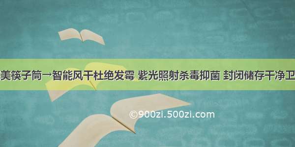 完美筷子筒→智能风干杜绝发霉 紫光照射杀毒抑菌 封闭储存干净卫生