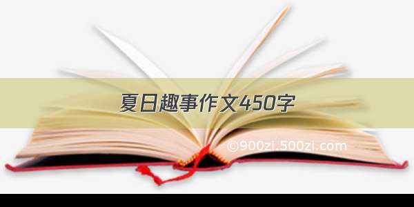 夏日趣事作文450字