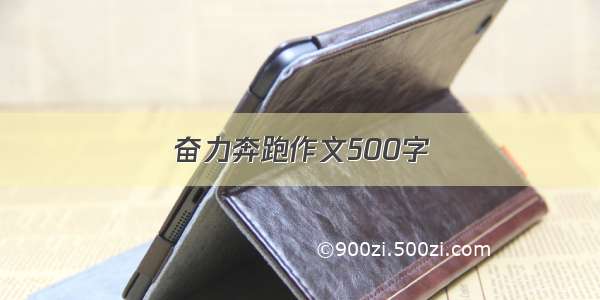 奋力奔跑作文500字