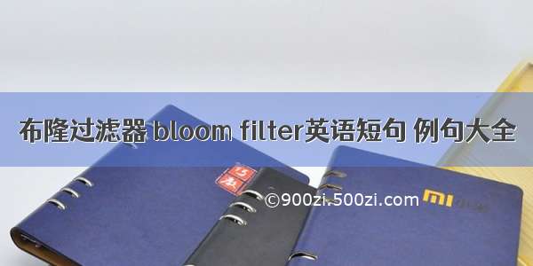 布隆过滤器 bloom filter英语短句 例句大全